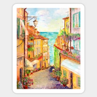 Seaside Village Sticker